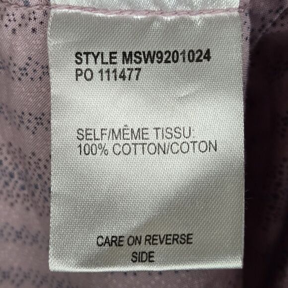 Cinch Pearl Snap Shirt Womens M Purple Geometric Long Sleeve Cowgirl Western - Picture 4 of 5